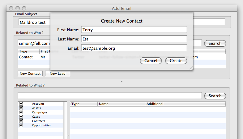 Create New Contact